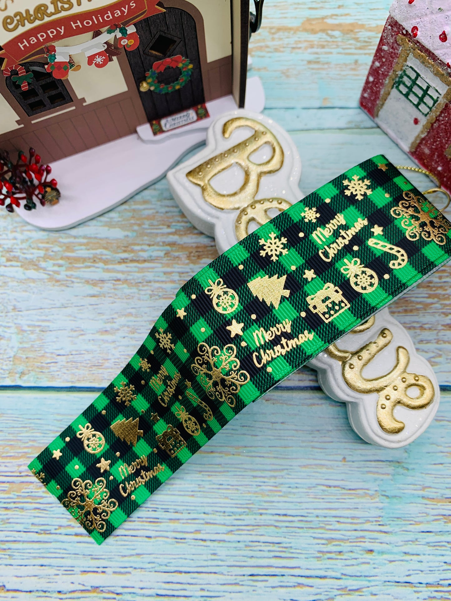 Cinta Foil temática navidad cantidad por metro . Modelo 4