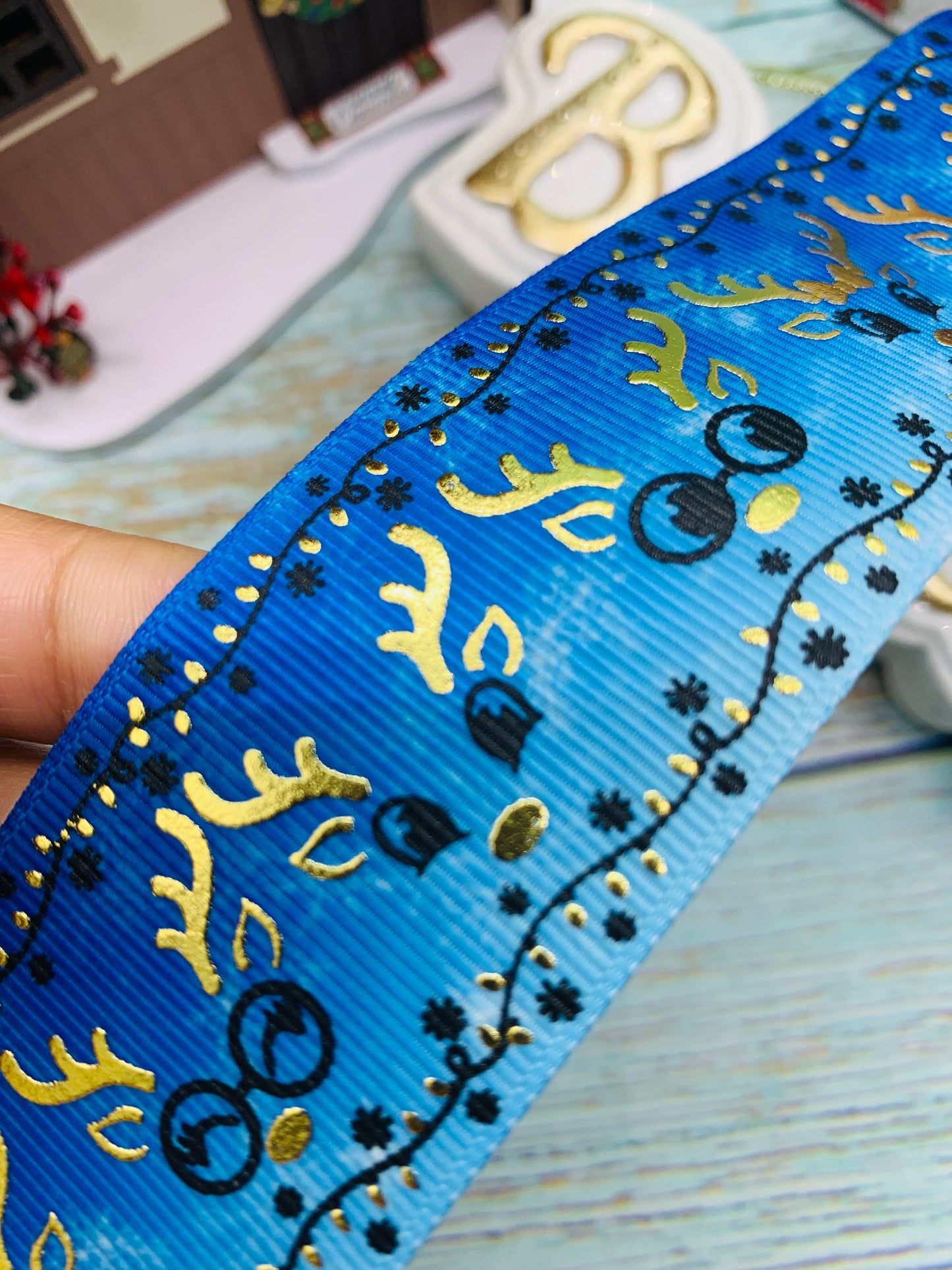 Cinta Foil temática navidad cantidad por metro . Modelo 6