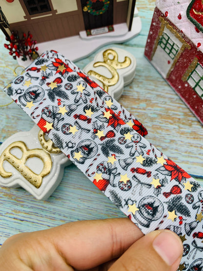 Cinta Foil temática navidad cantidad por metro . Modelo 7