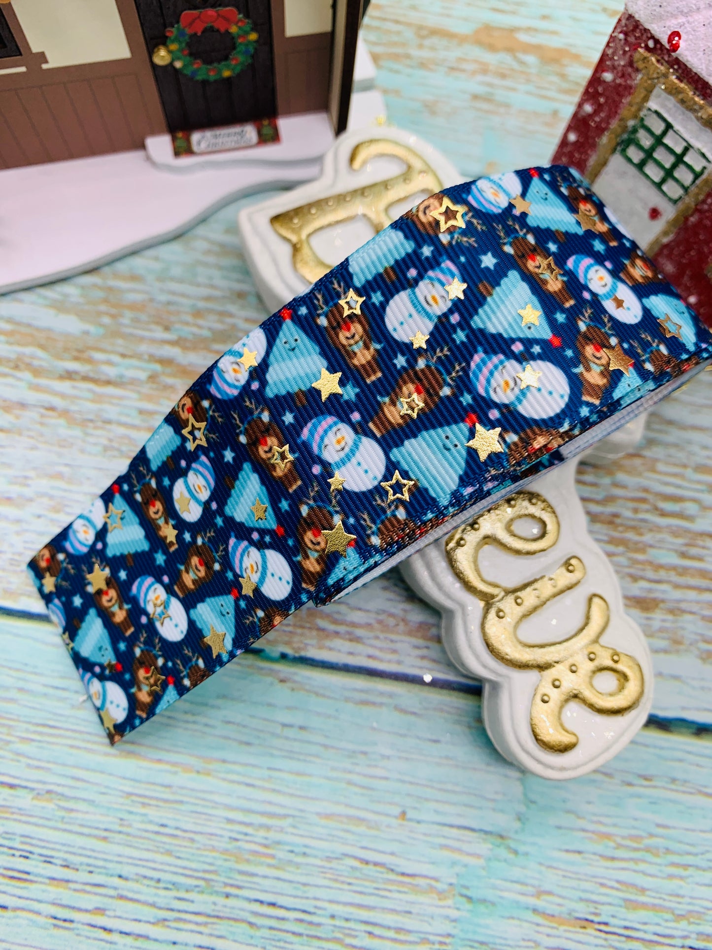 Cinta Foil temática navidad cantidad por metro . Modelo 9