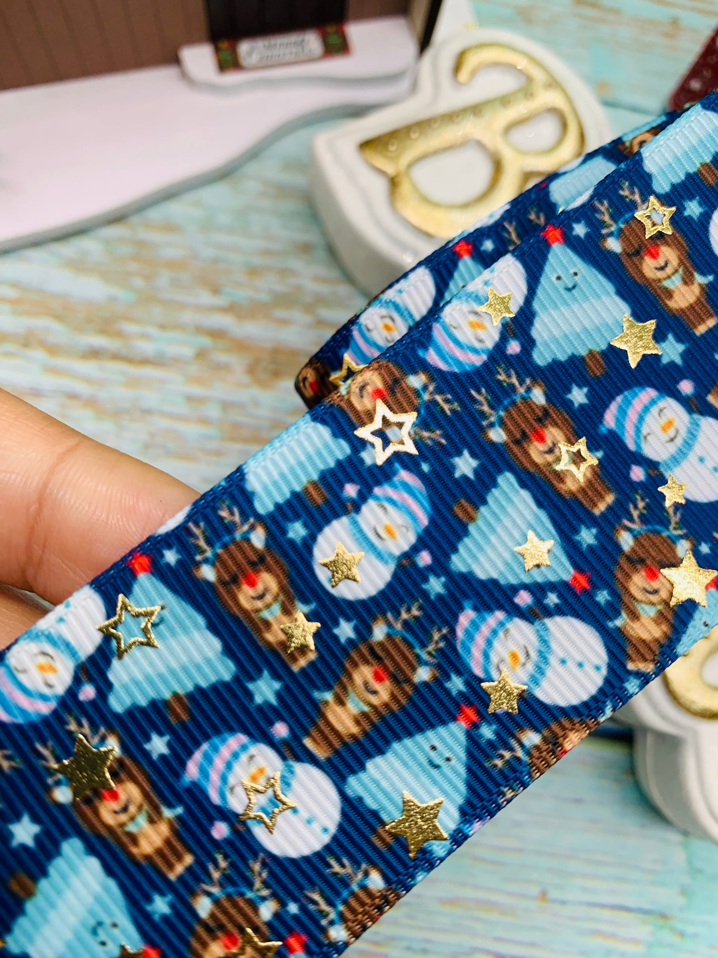 Cinta Foil temática navidad cantidad por metro . Modelo 9