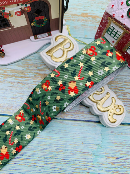 Cinta Foil temática navidad cantidad por metro . Modelo 10