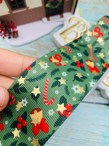 Cinta Foil temática navidad cantidad por metro . Modelo 10