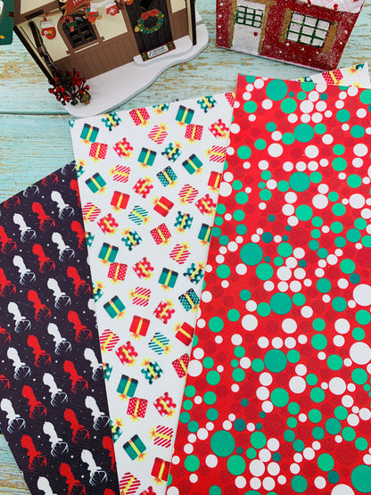 Vinil temática navideña Set 3 unidades diferentes diseños MOD01