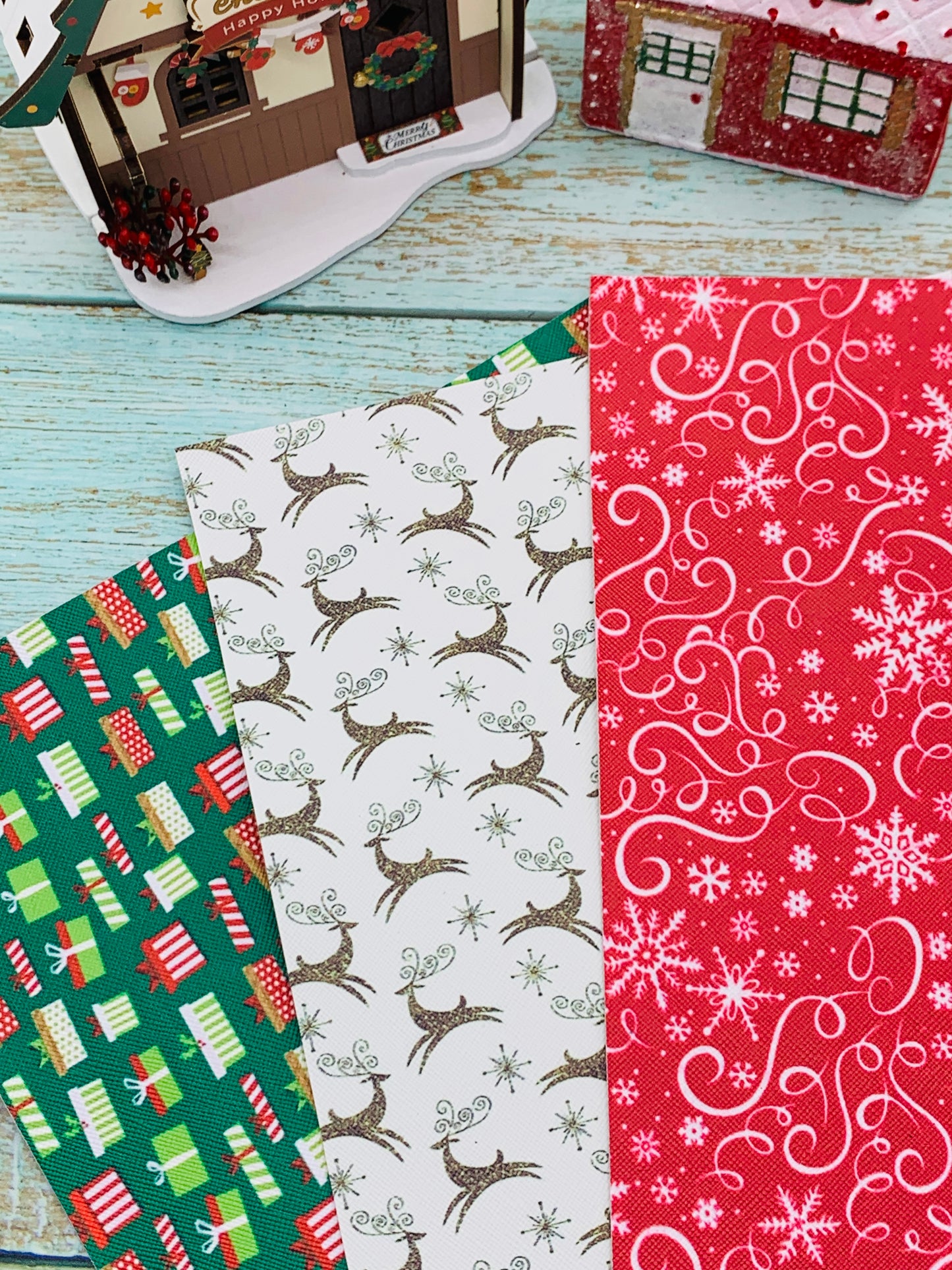 Vinil temática navideña Set 3 unidades diferentes diseños MOD03