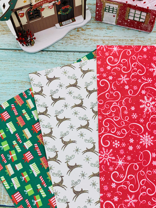 Vinil temática navideña Set 3 unidades diferentes diseños MOD03