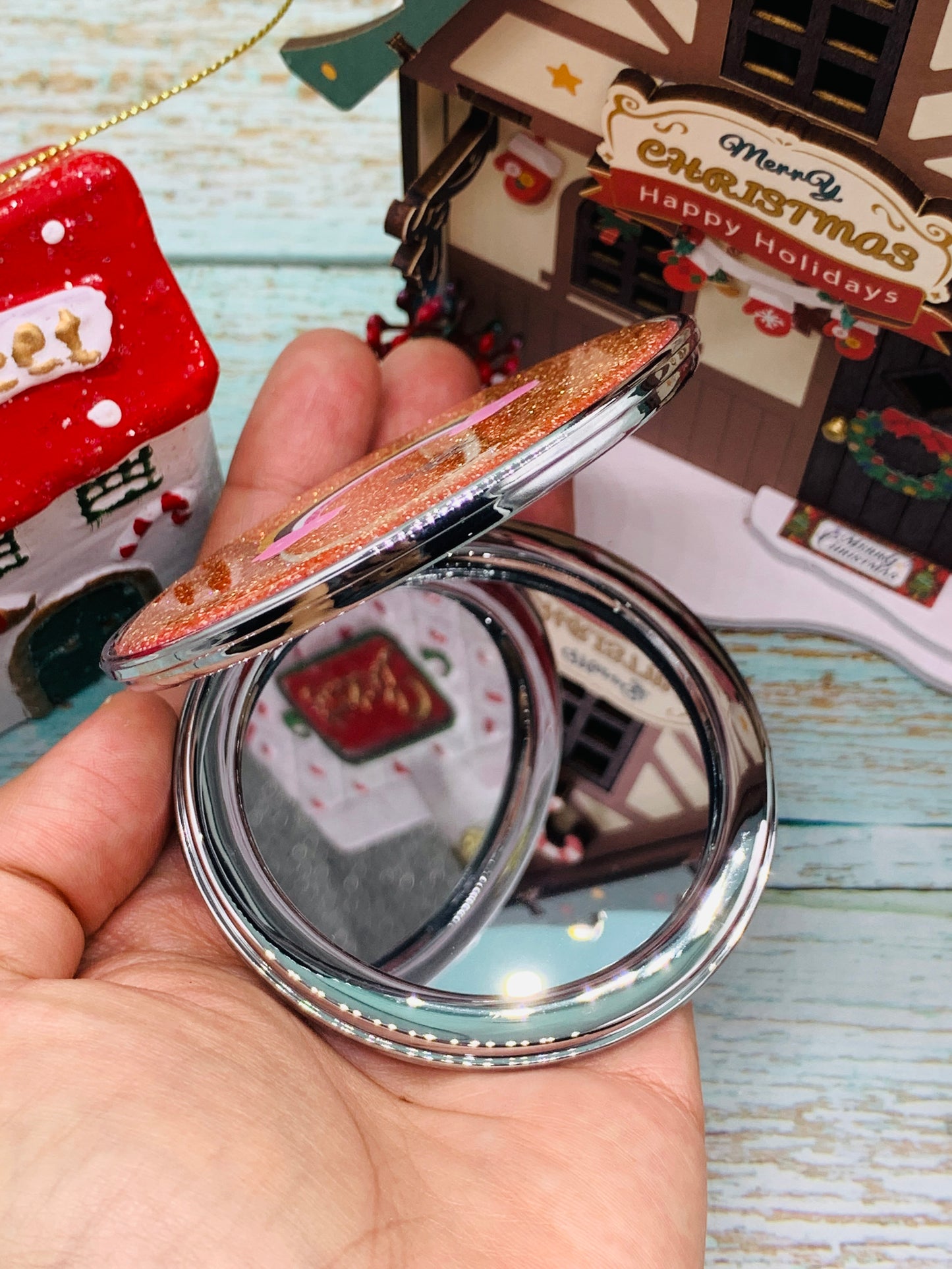 Espejito básico de bolsillo redondo Modelo 14