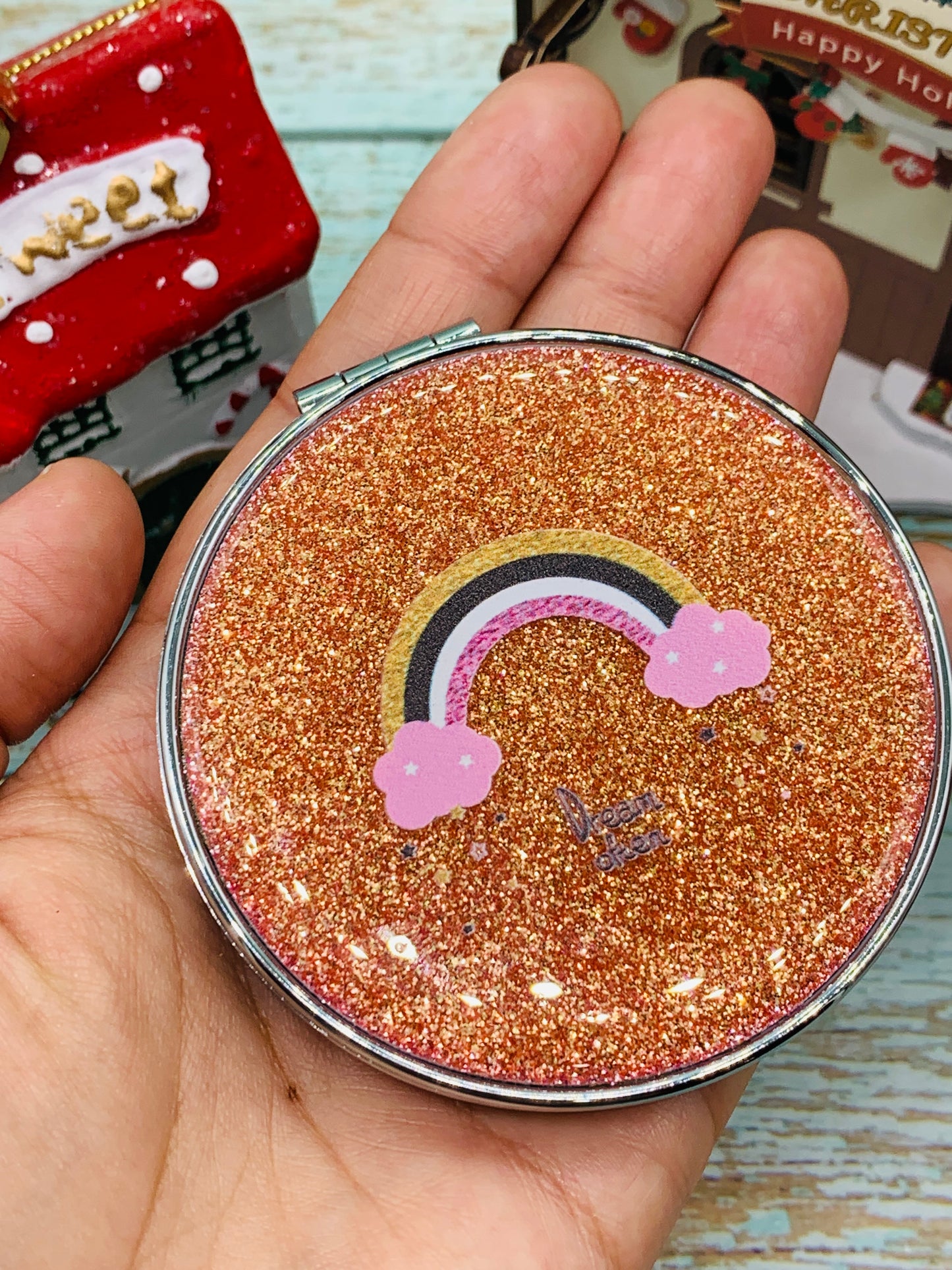 Espejito básico de bolsillo redondo Modelo 14