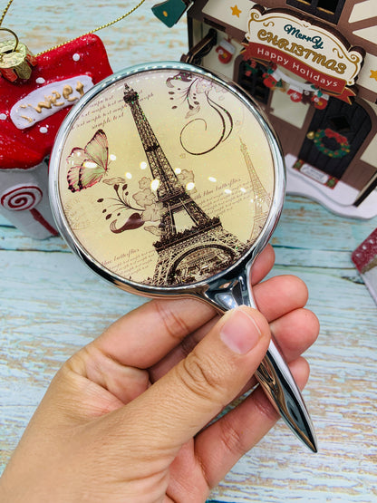 Espejito básico de mango color plata pequeño Modelo 18