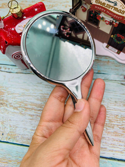 Espejito básico de mango color plata pequeño Modelo 18