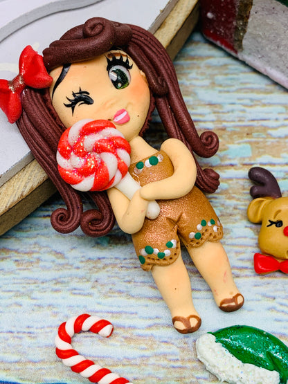 Porcelana temática Navidad Niñitas + complementos Modelo 28