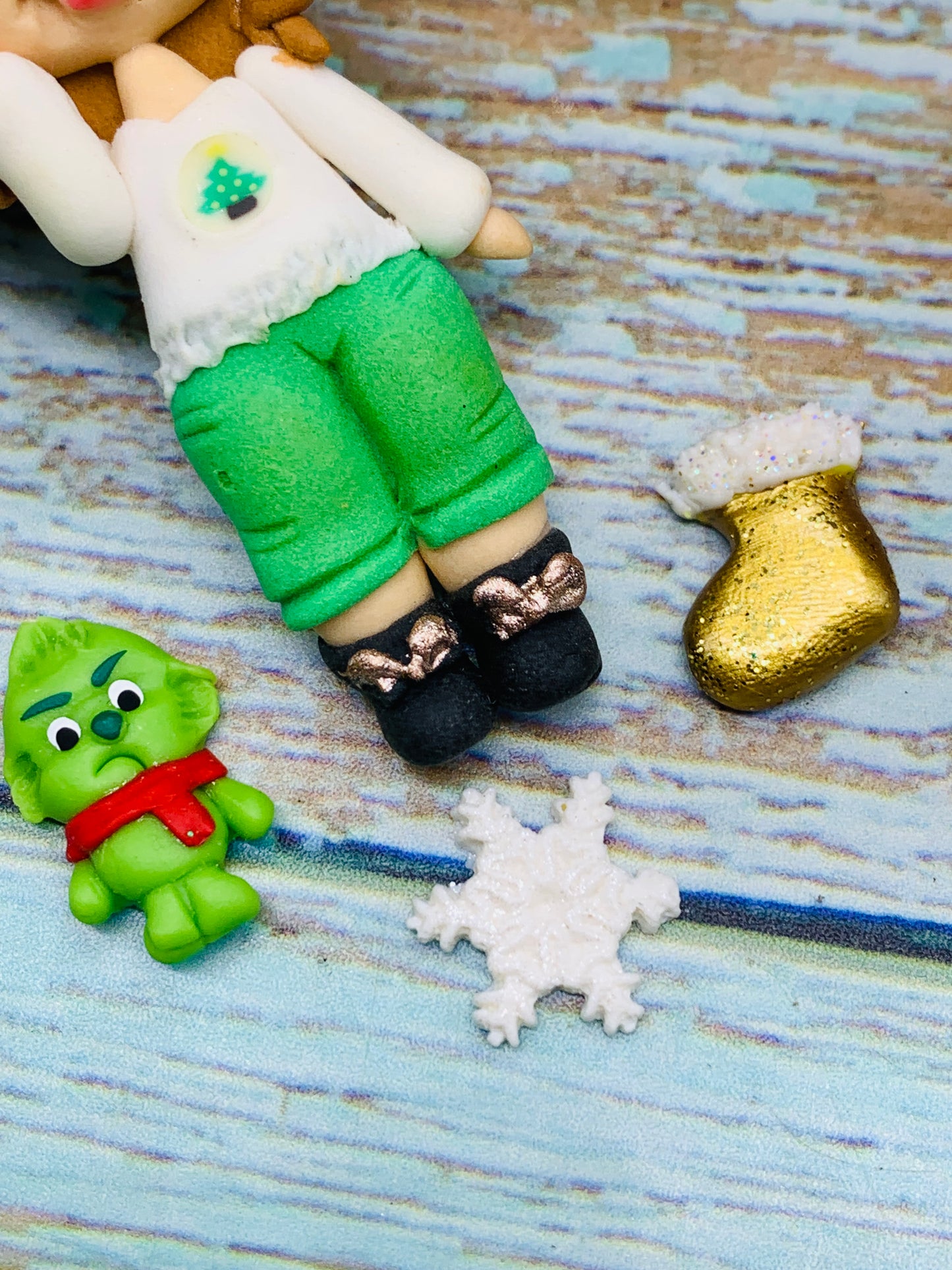 Porcelana temática Navidad Niñitas + complementos Modelo 32