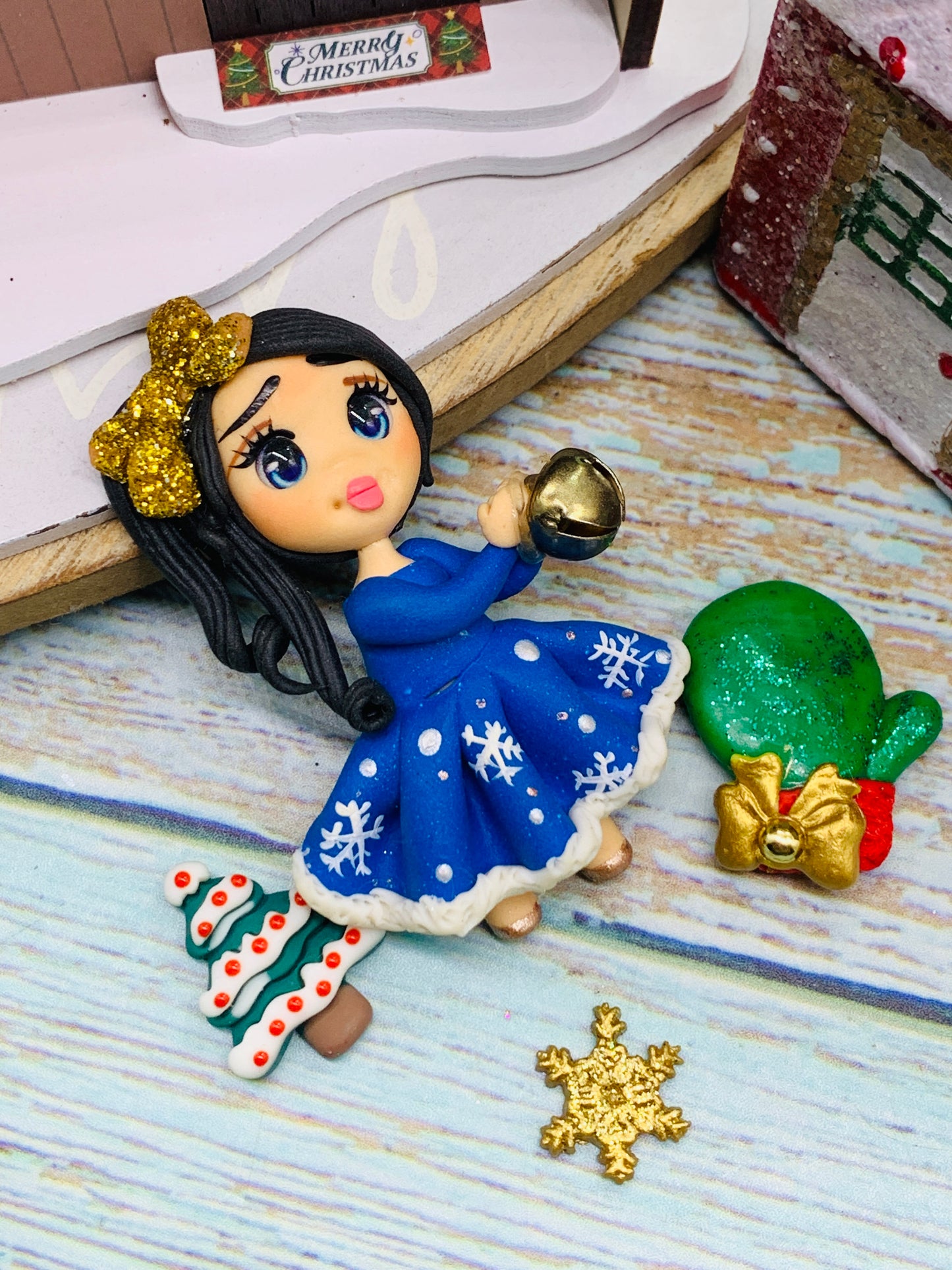 Porcelana temática Navidad Niñitas + complementos Modelo 35