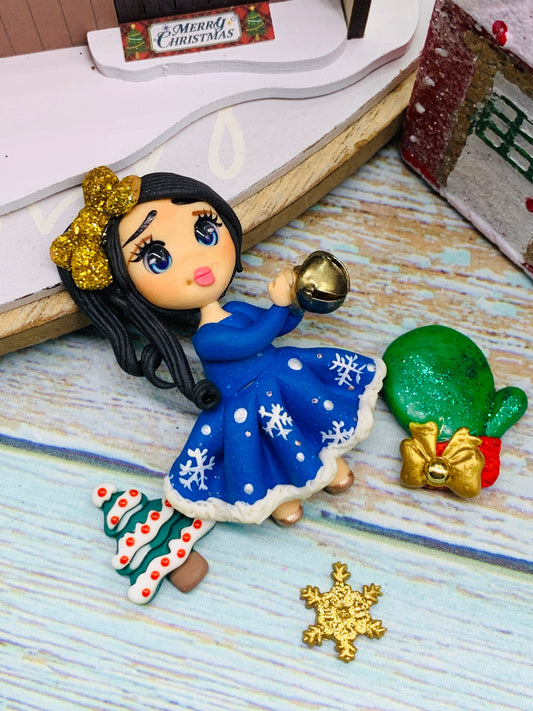 Porcelana temática Navidad Niñitas + complementos Modelo 35