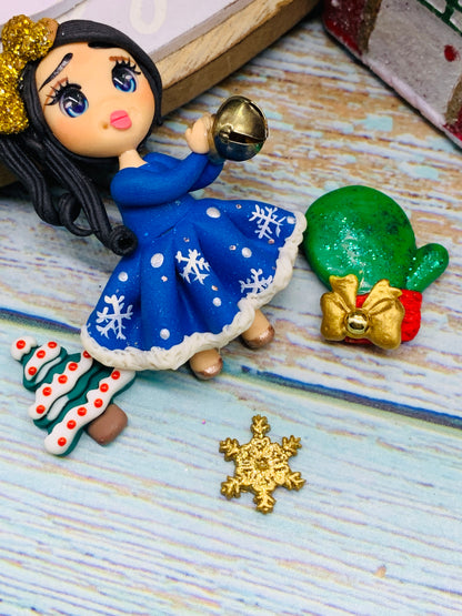 Porcelana temática Navidad Niñitas + complementos Modelo 35