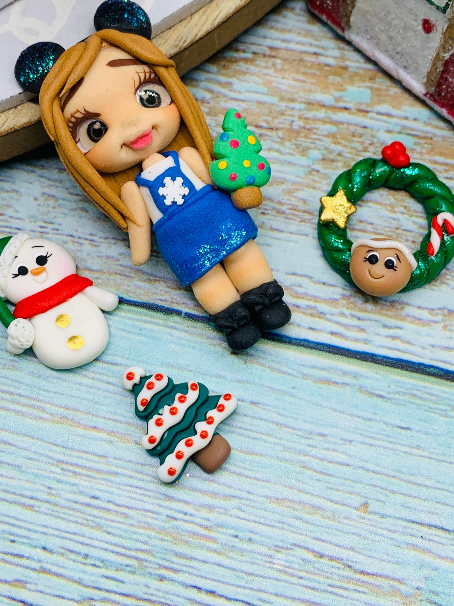 Porcelana temática Navidad Niñitas + complementos Modelo 39