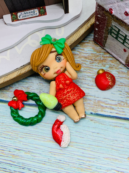 Porcelana temática Navidad Niñitas + complementos Modelo 38