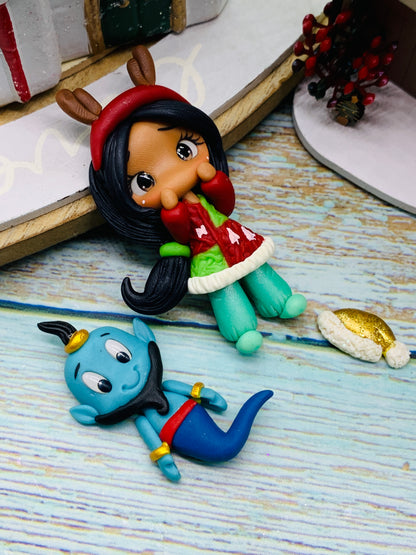 Porcelana temática Navidad Princesas + complementos Modelo 43 Jazmin Aladin