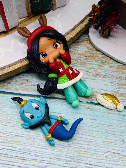 Porcelana temática Navidad Princesas + complementos Modelo 43 Jazmin Aladin