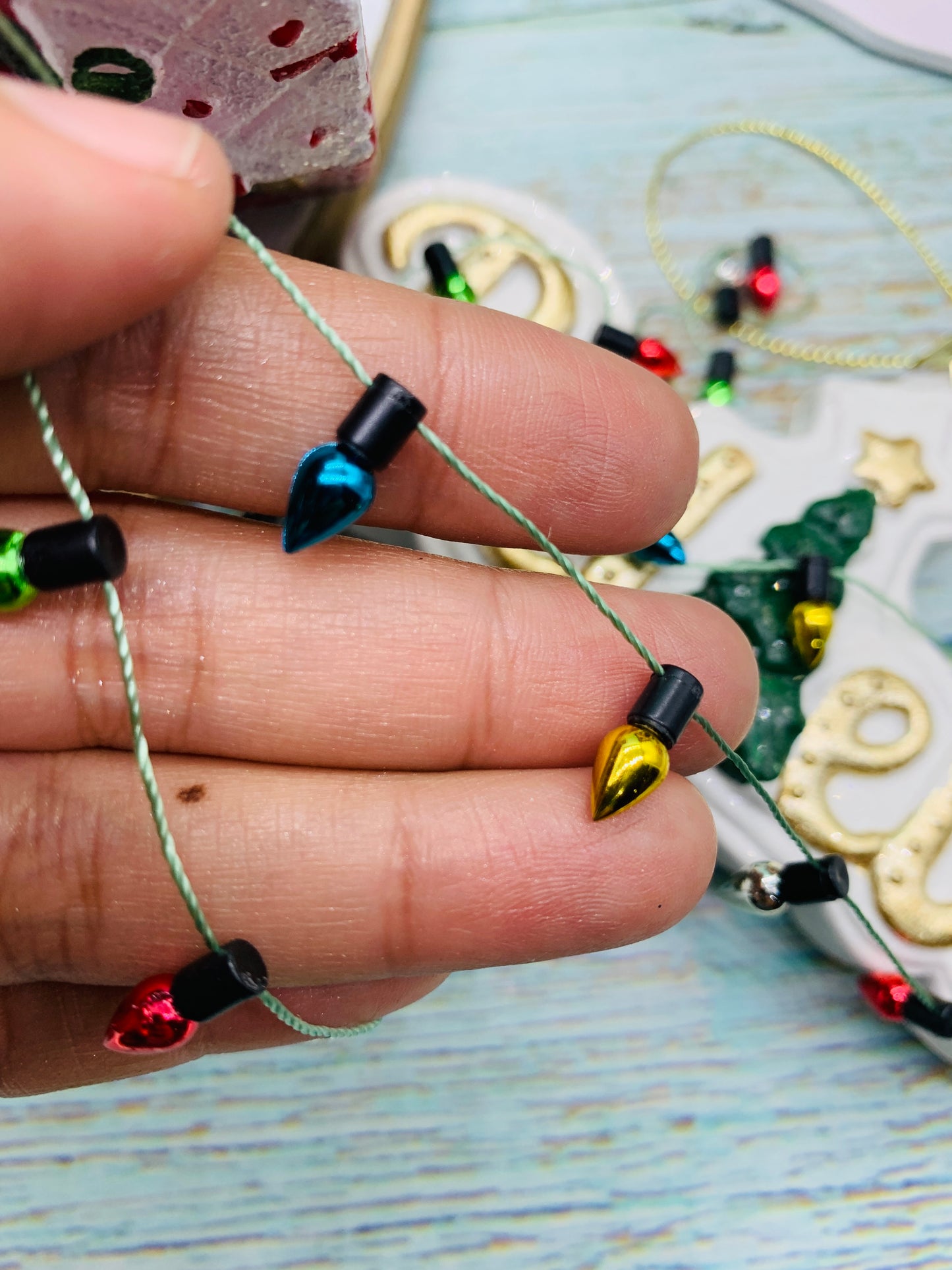 Cuenta estilo navideña 90 cm de largo