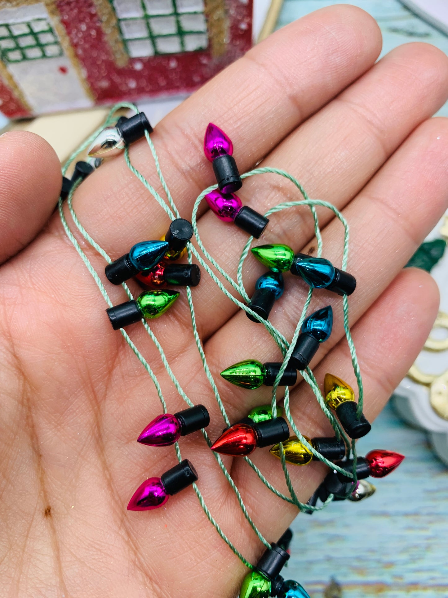 Cuenta estilo navideña 90 cm de largo