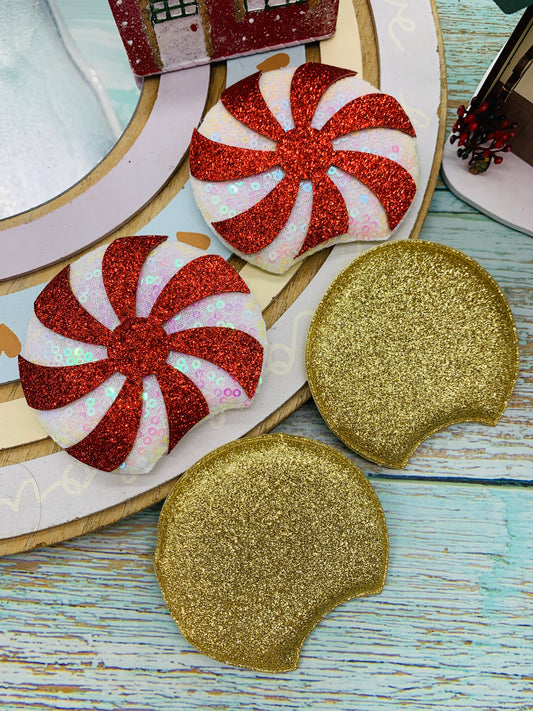 2 pares diferentes de Orejitas Navideñas 8cm MOD02