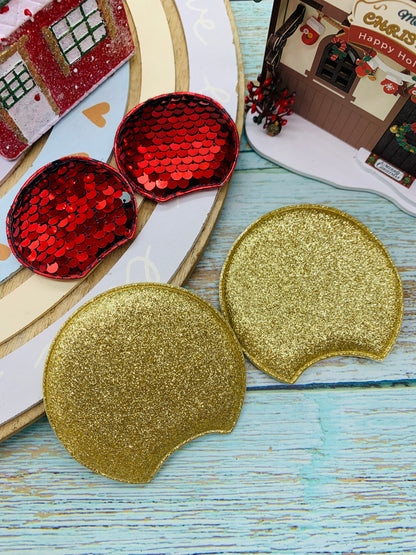 2 pares diferentes de Orejitas Navideñas 8cm MOD03