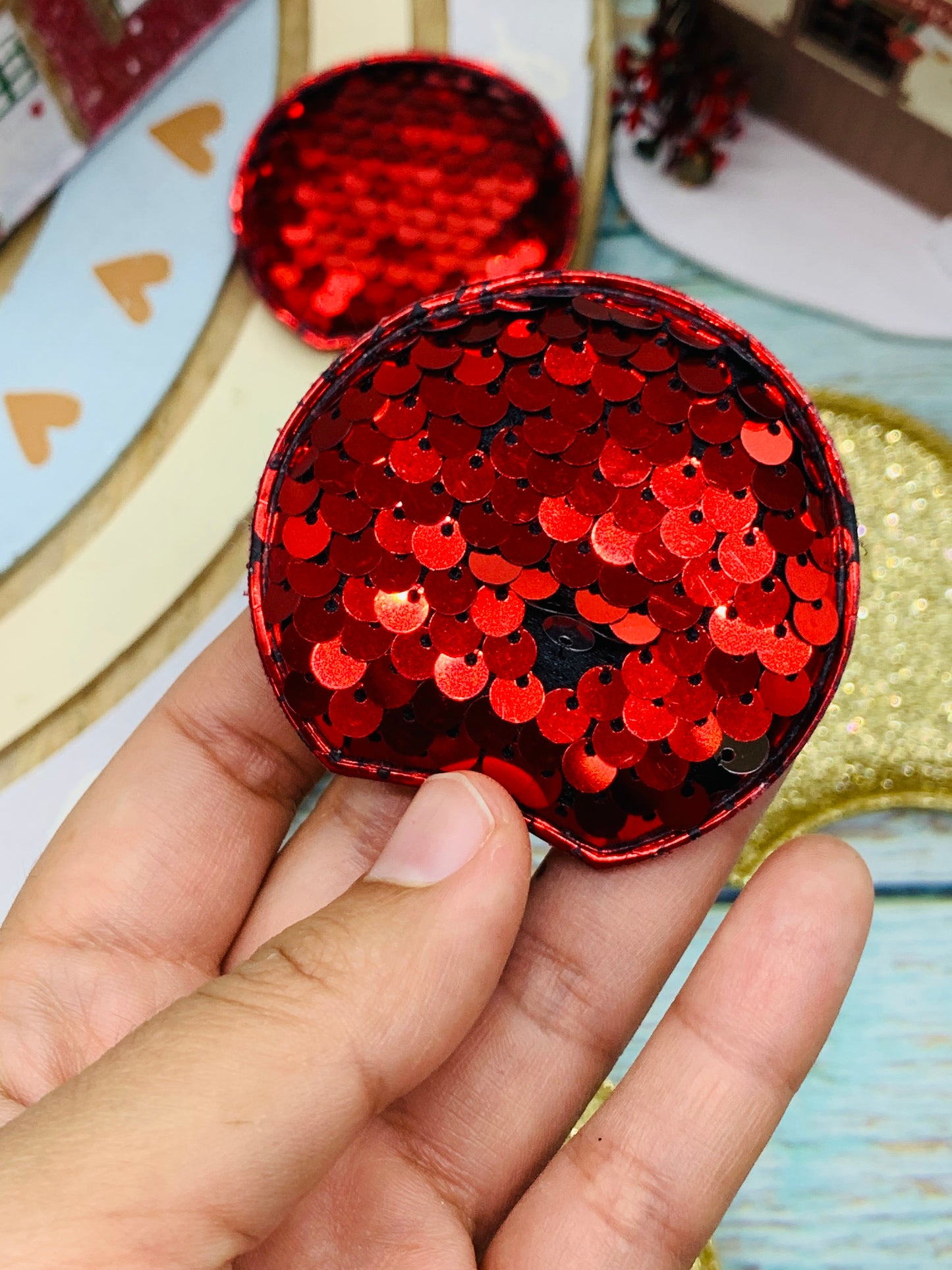 2 pares diferentes de Orejitas Navideñas 8cm MOD03