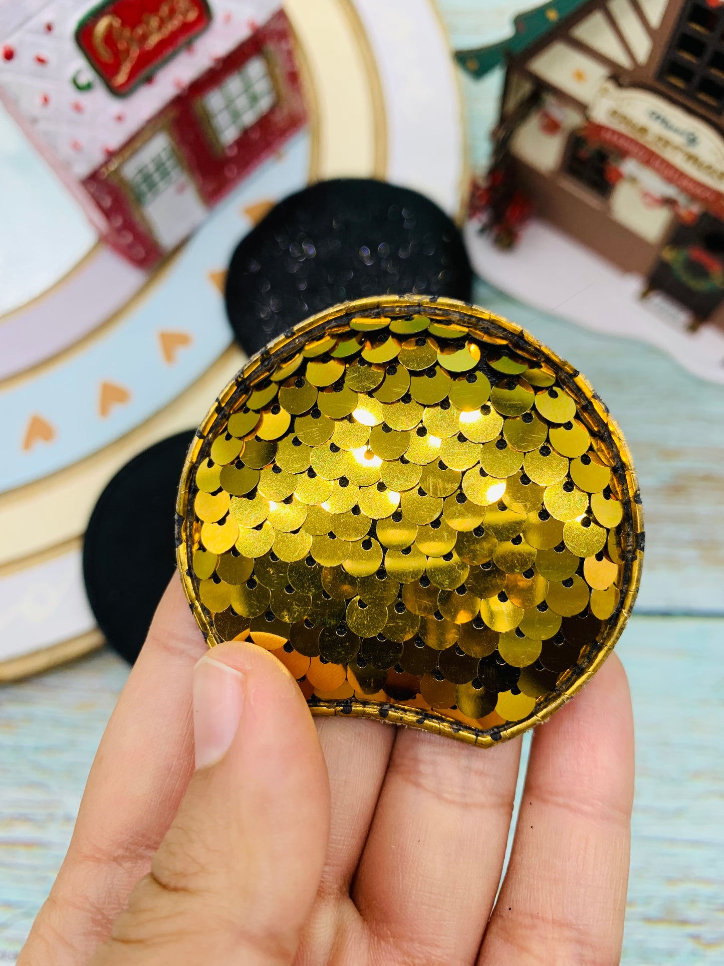 2 pares diferentes de Orejitas Navideñas 8cm MOD04