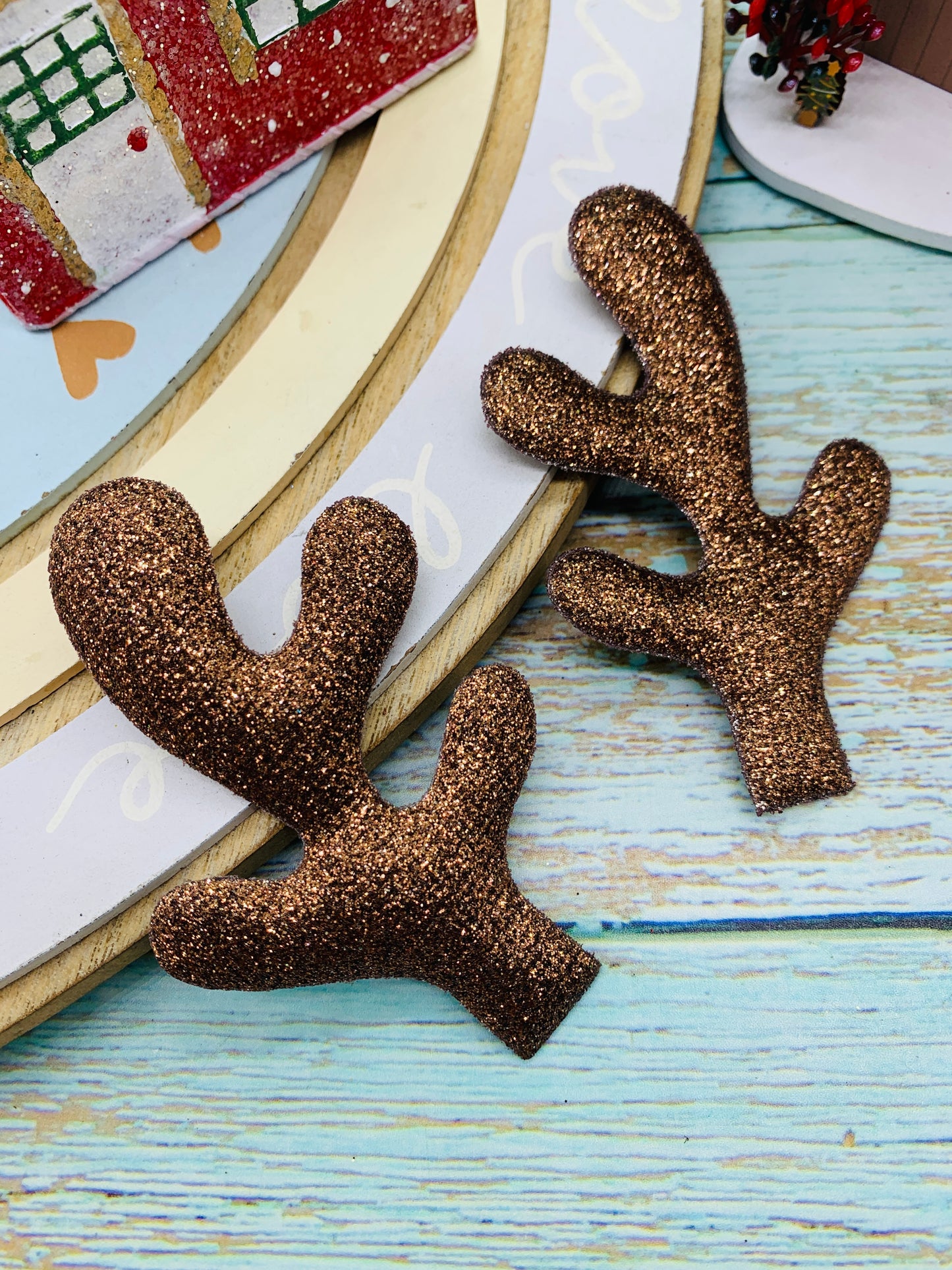 Par Cuernitos Reno Café 8cm MOD08