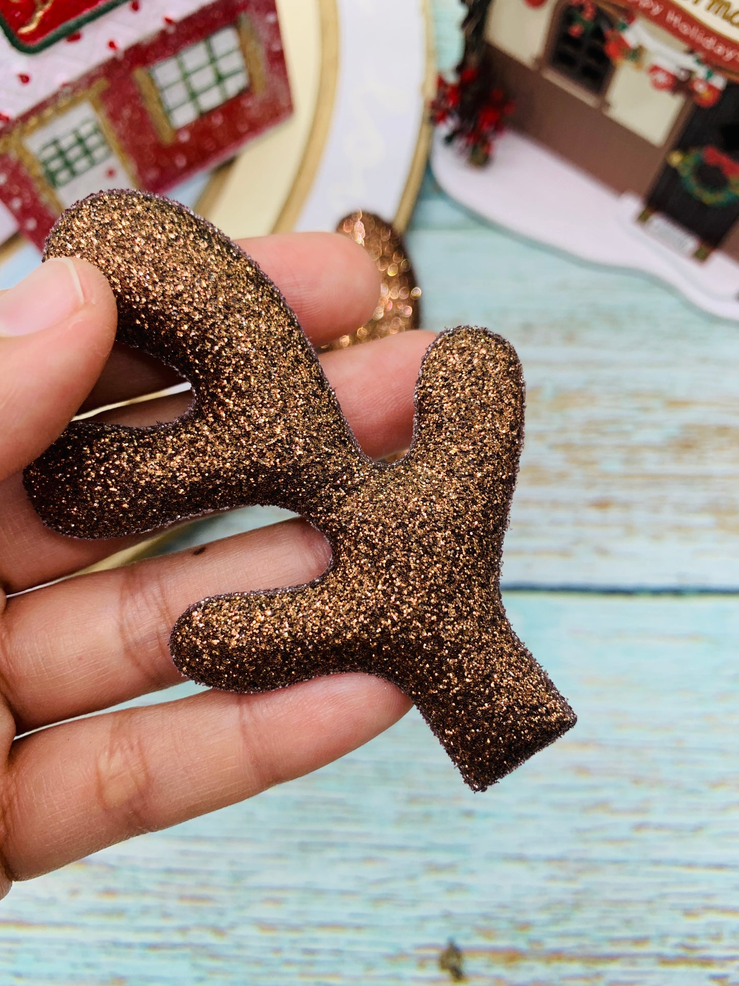 Par Cuernitos Reno Café 8cm MOD08