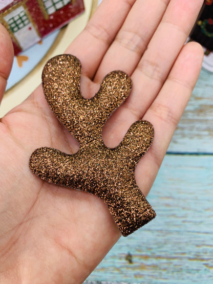 Par Cuernitos Reno Café 8cm MOD08