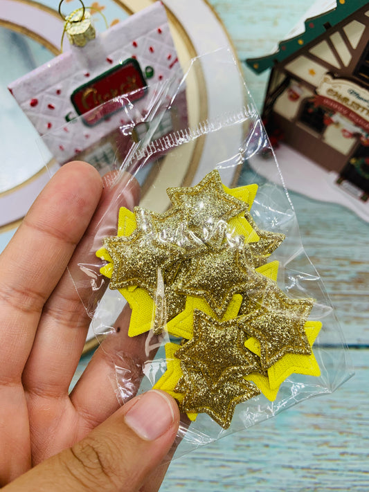 Paquete Estrellas amarillas ( 25 und) 2.5cm