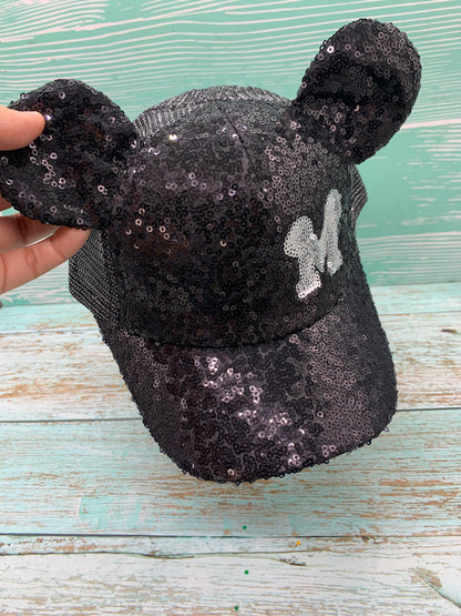 Gorra dorada de mini con lentejuelas tamaño niño MOD08