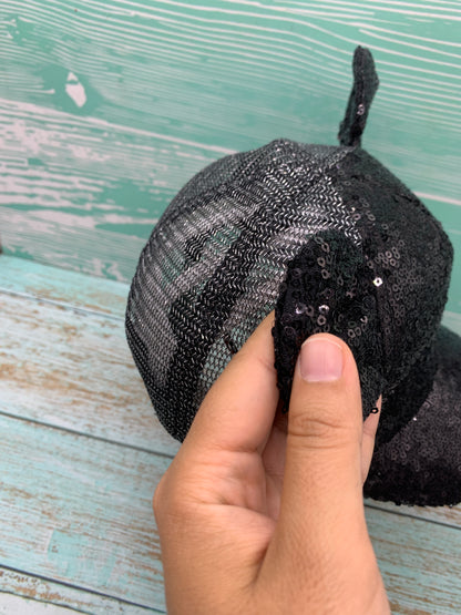 Gorra dorada de mini con lentejuelas tamaño niño MOD08