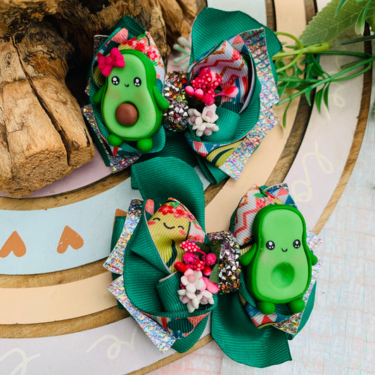 30%OFF Par de Lazo temático Niñitas | Aguacate