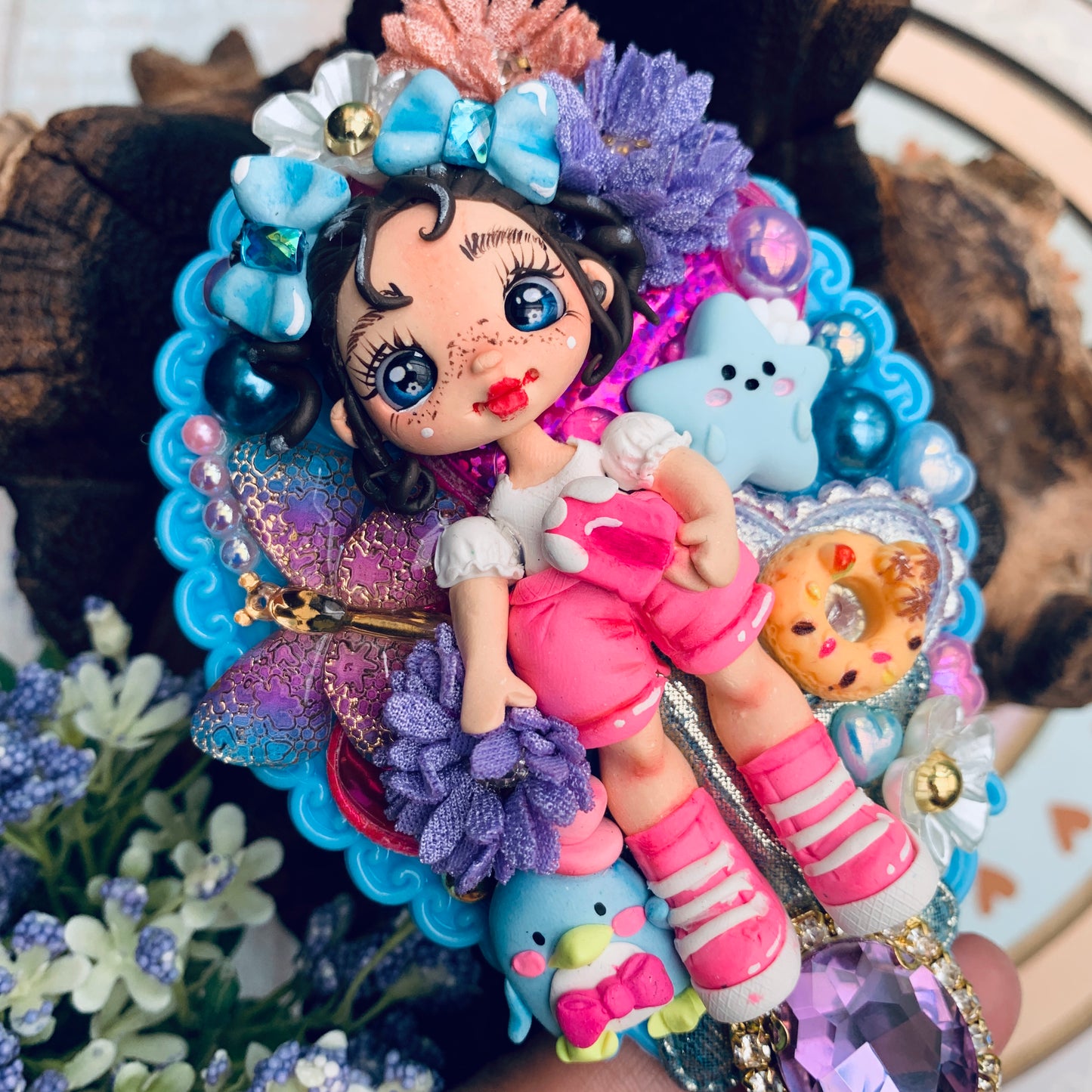 Espejito de mango coleccion Sanrio | TUXEDO SAM