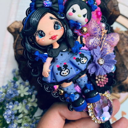 Espejito de mango coleccion Sanrio | KUROMI