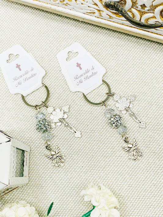 Llavero con cruz y angel de la guarda MODELO 01