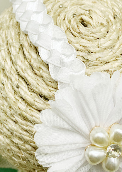 Vincha espiral con detalle en pedrería