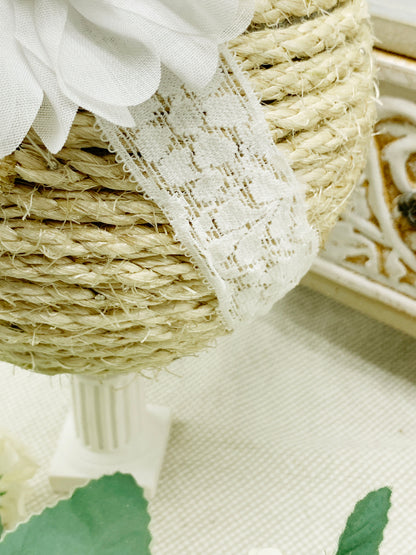 Vincha de banda ancha con flor grande