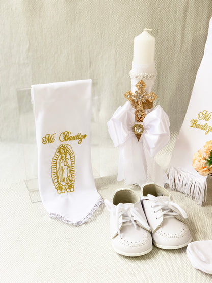Paquete Set bautismal Virgencita de Guadalupe Modelo 2