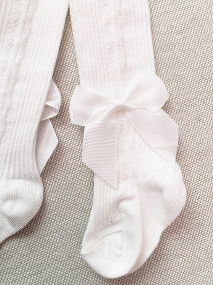 Pantimedias de lacito finas 100% algodón