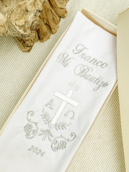Pañito Personalizado Docoma Cruz alfa y omega