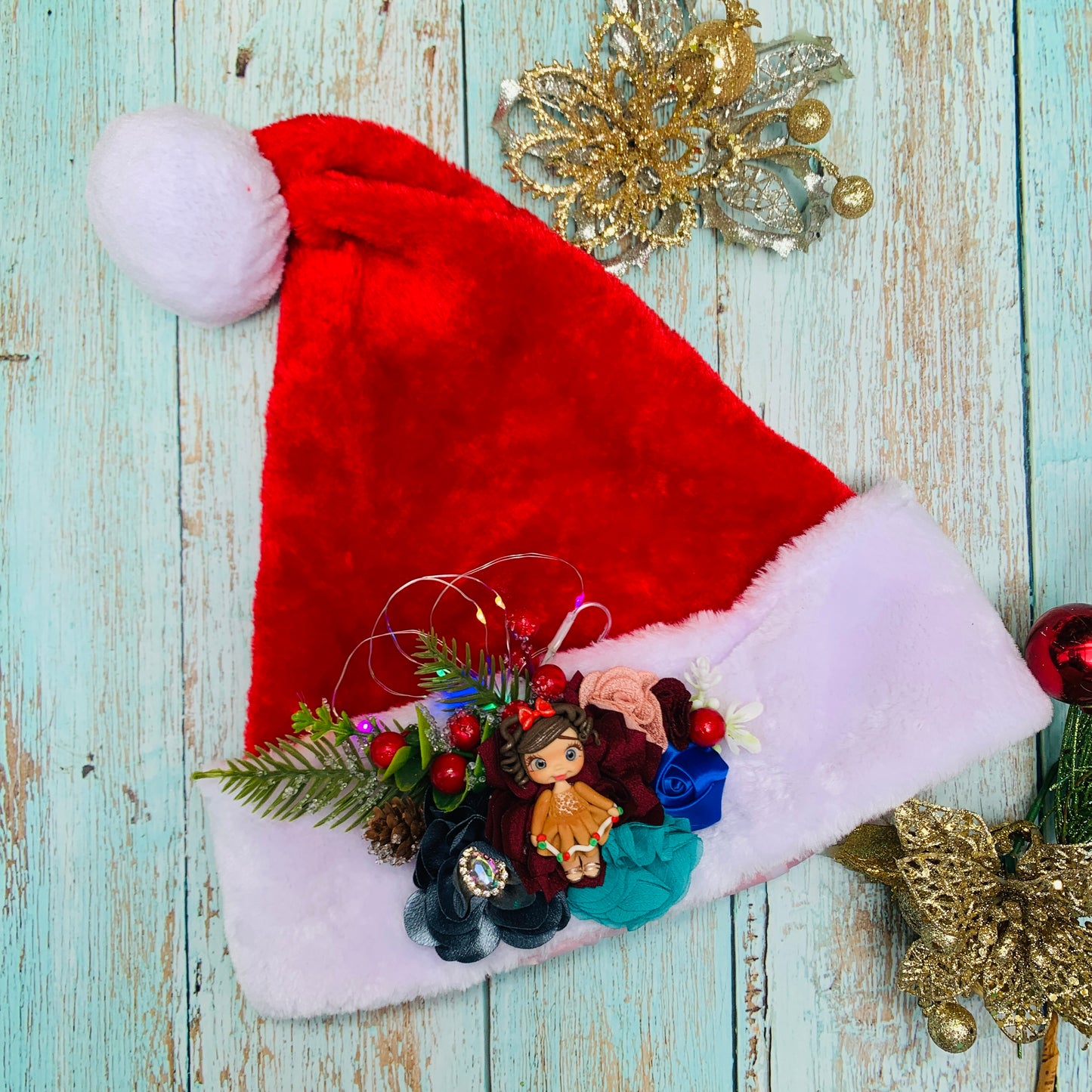 Gorro navideño con luces MODELO 4