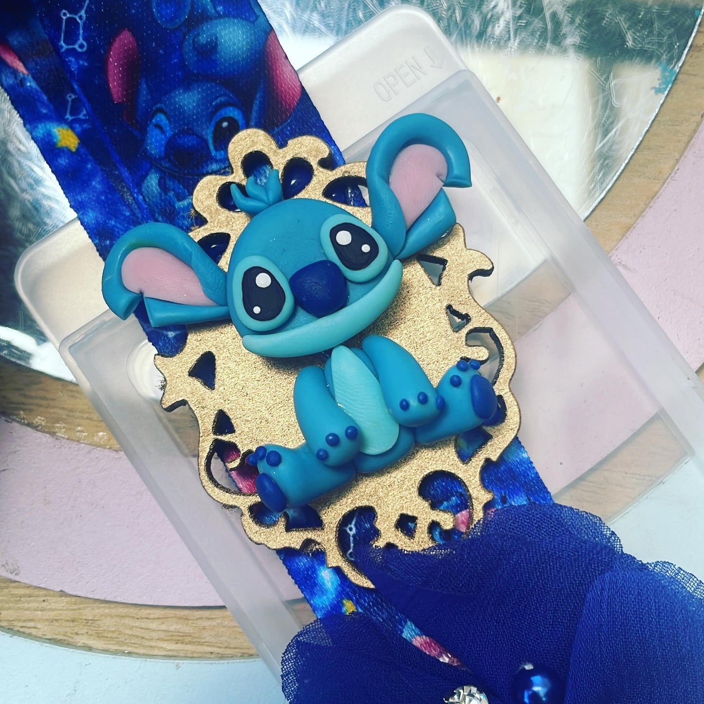 Portagafete de 3 piezas temático | Lilo y Stitch
