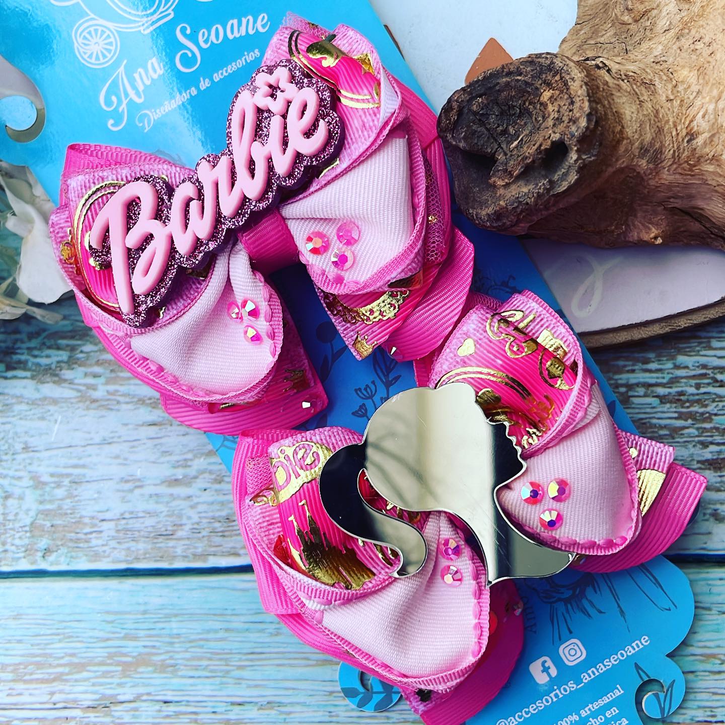 Par de Lazos temático Barbie