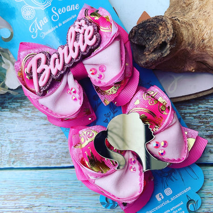 Par de Lazos temático Barbie