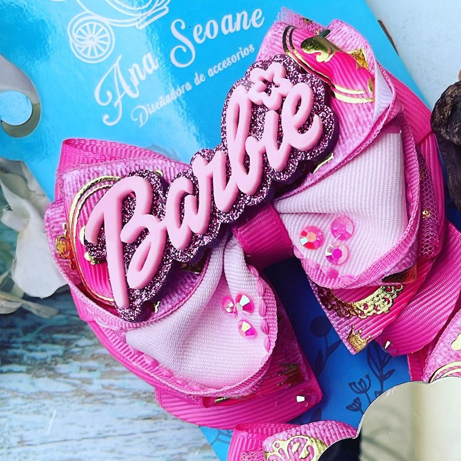 Par de Lazos temático Barbie