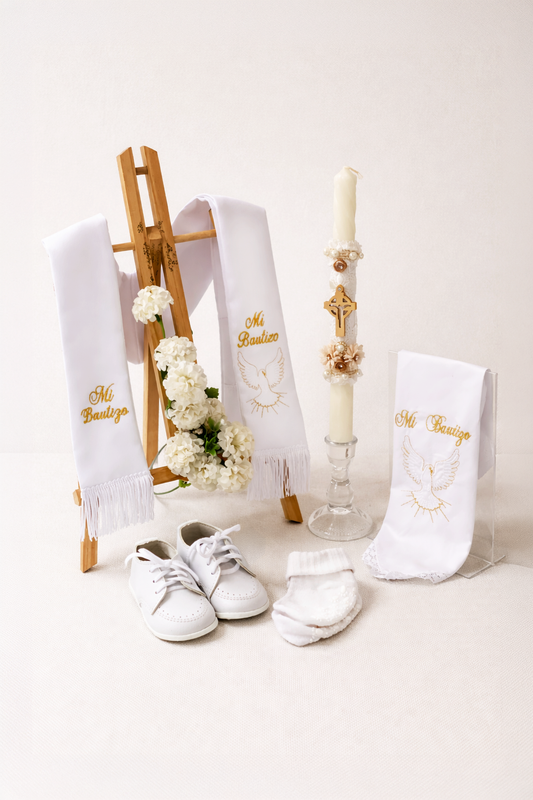Paquete Set bautismal Espíritu Santo Modelo 1